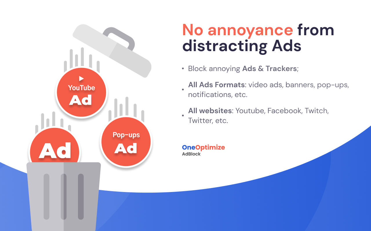 OneOptimize AdBlock chrome谷歌浏览器插件_扩展第1张截图
