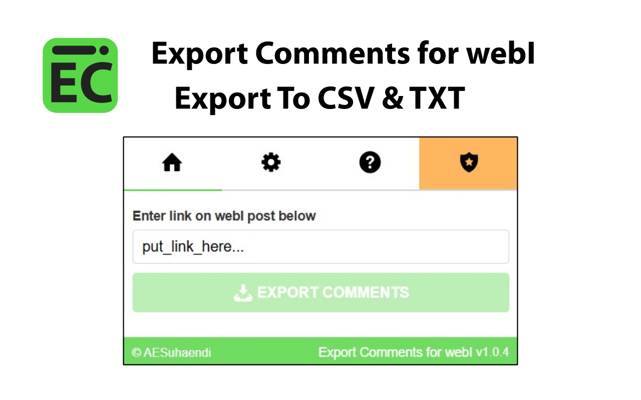 Export Comments for webI chrome谷歌浏览器插件_扩展第1张截图