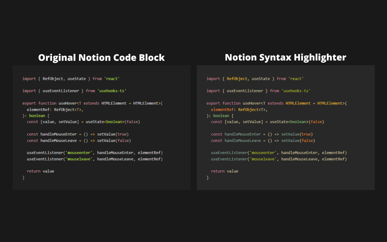 Notion Syntax Highlighter chrome谷歌浏览器插件_扩展第3张截图