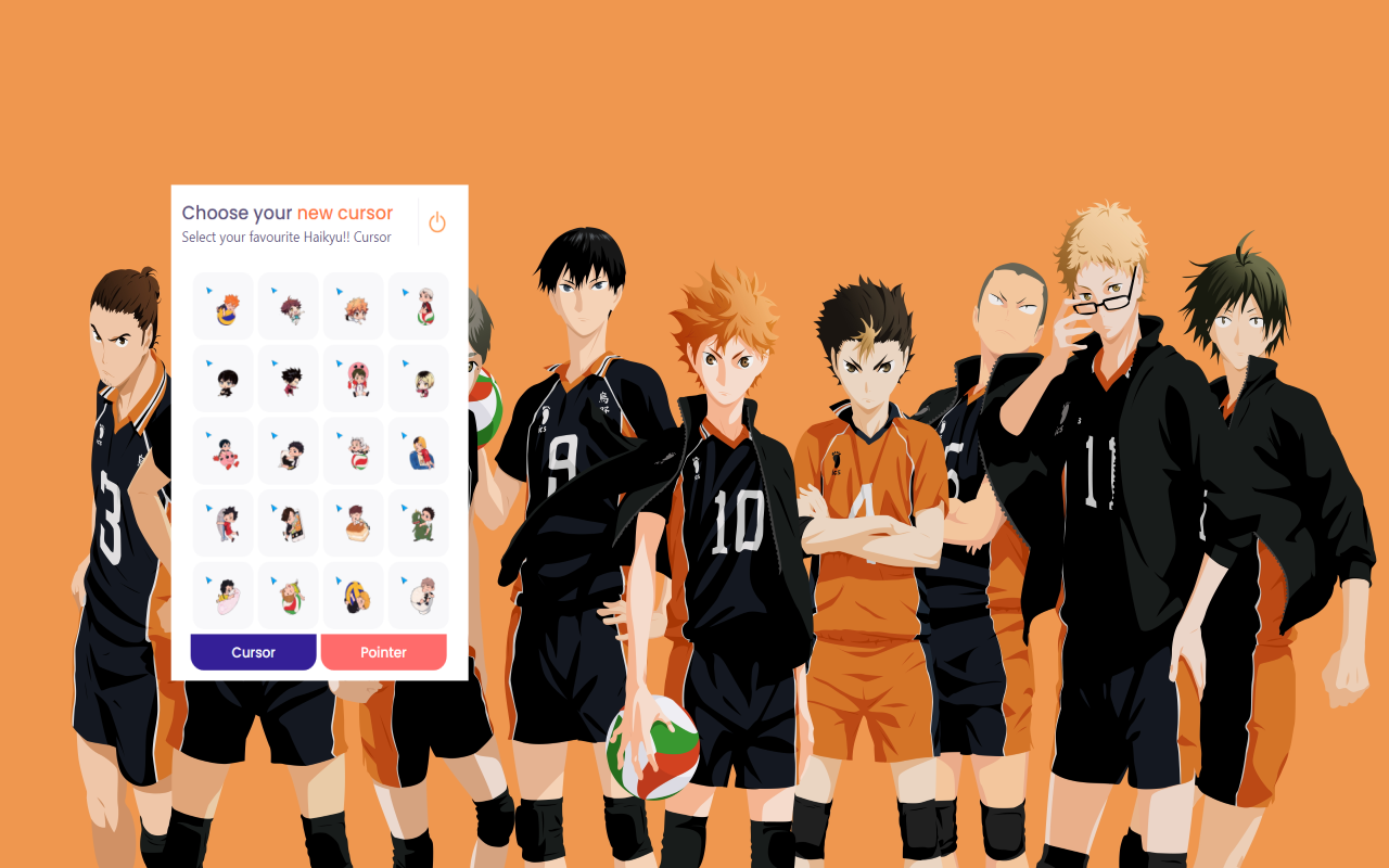 Haikyuu Cursor chrome谷歌浏览器插件_扩展第1张截图