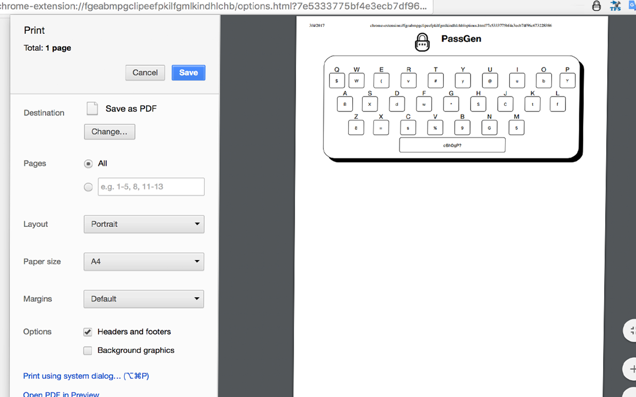PassGen chrome谷歌浏览器插件_扩展第1张截图
