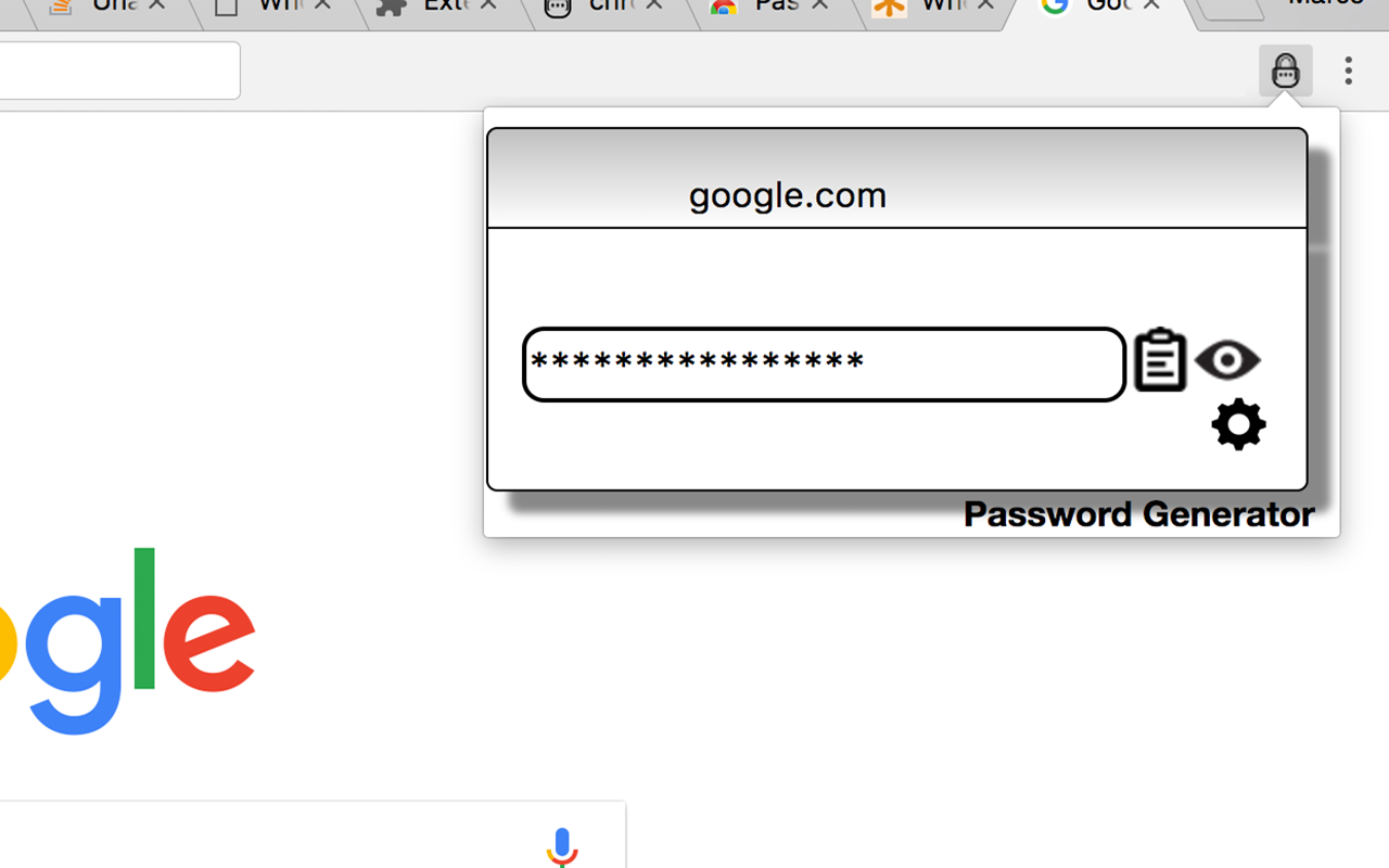 PassGen chrome谷歌浏览器插件_扩展第3张截图