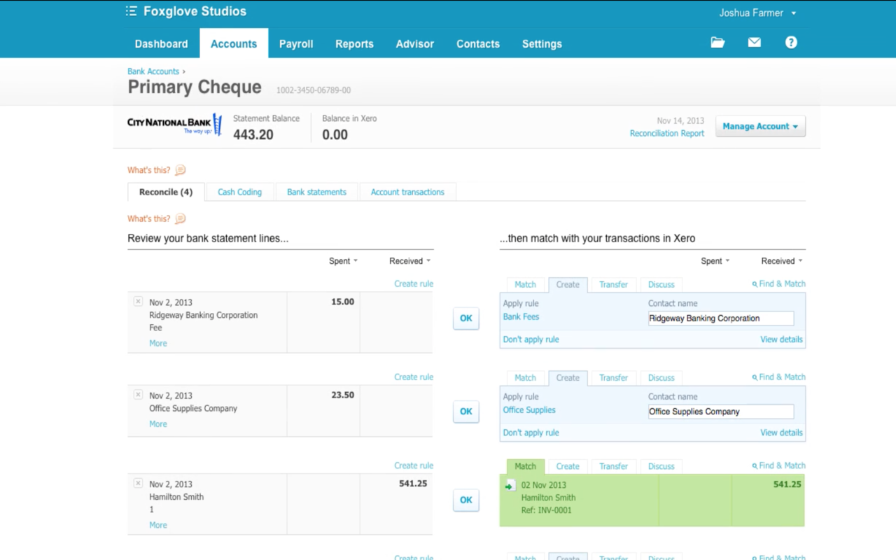 Xero Accounting Reconciliation Automation chrome谷歌浏览器插件_扩展第5张截图