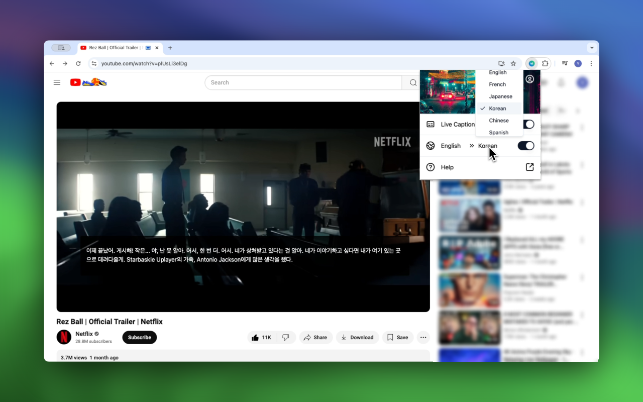 Vi Subtitle: Add Live Captions to Any Webpage chrome谷歌浏览器插件_扩展第4张截图