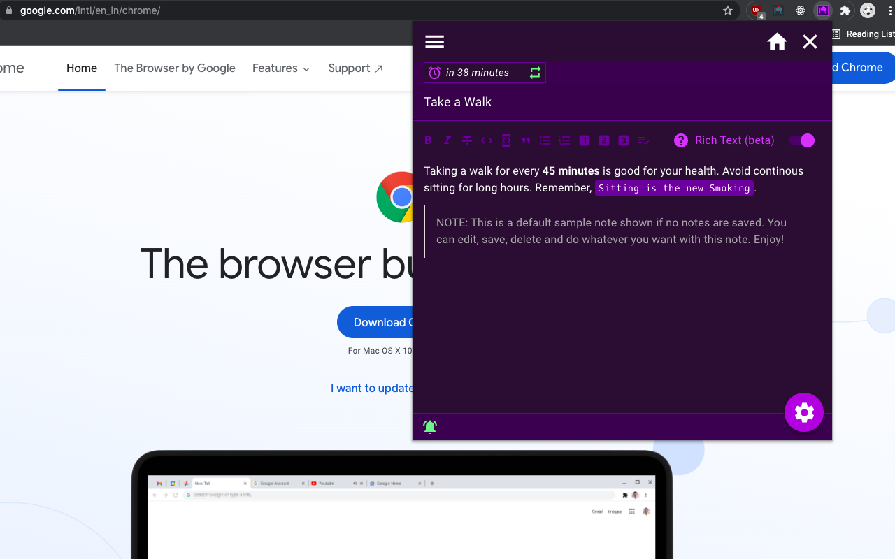 remindoro chrome谷歌浏览器插件_扩展第1张截图