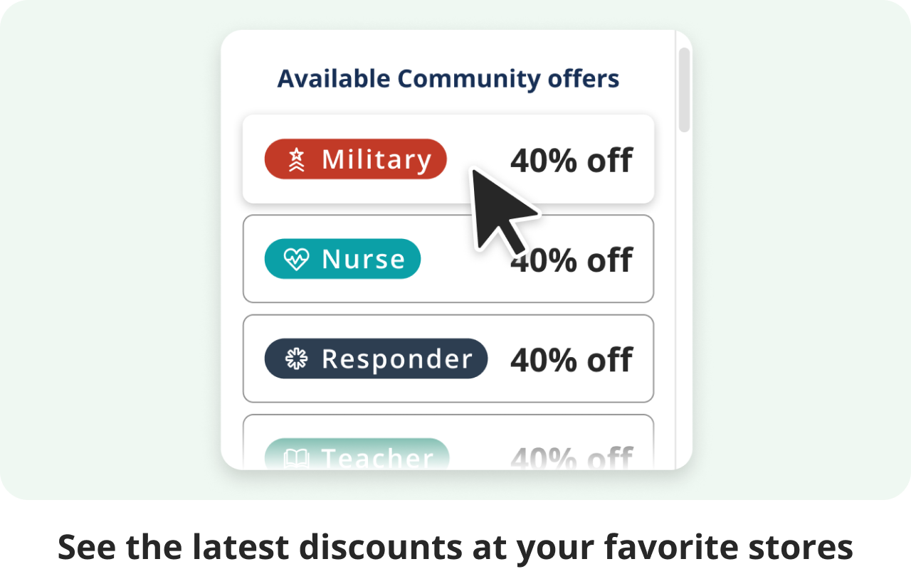 ID.me Shop: Exclusive Community Discounts chrome谷歌浏览器插件_扩展第2张截图