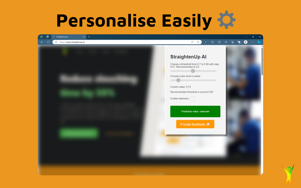 StraightenUp AI - AI Posture Assistant chrome谷歌浏览器插件_扩展第4张截图