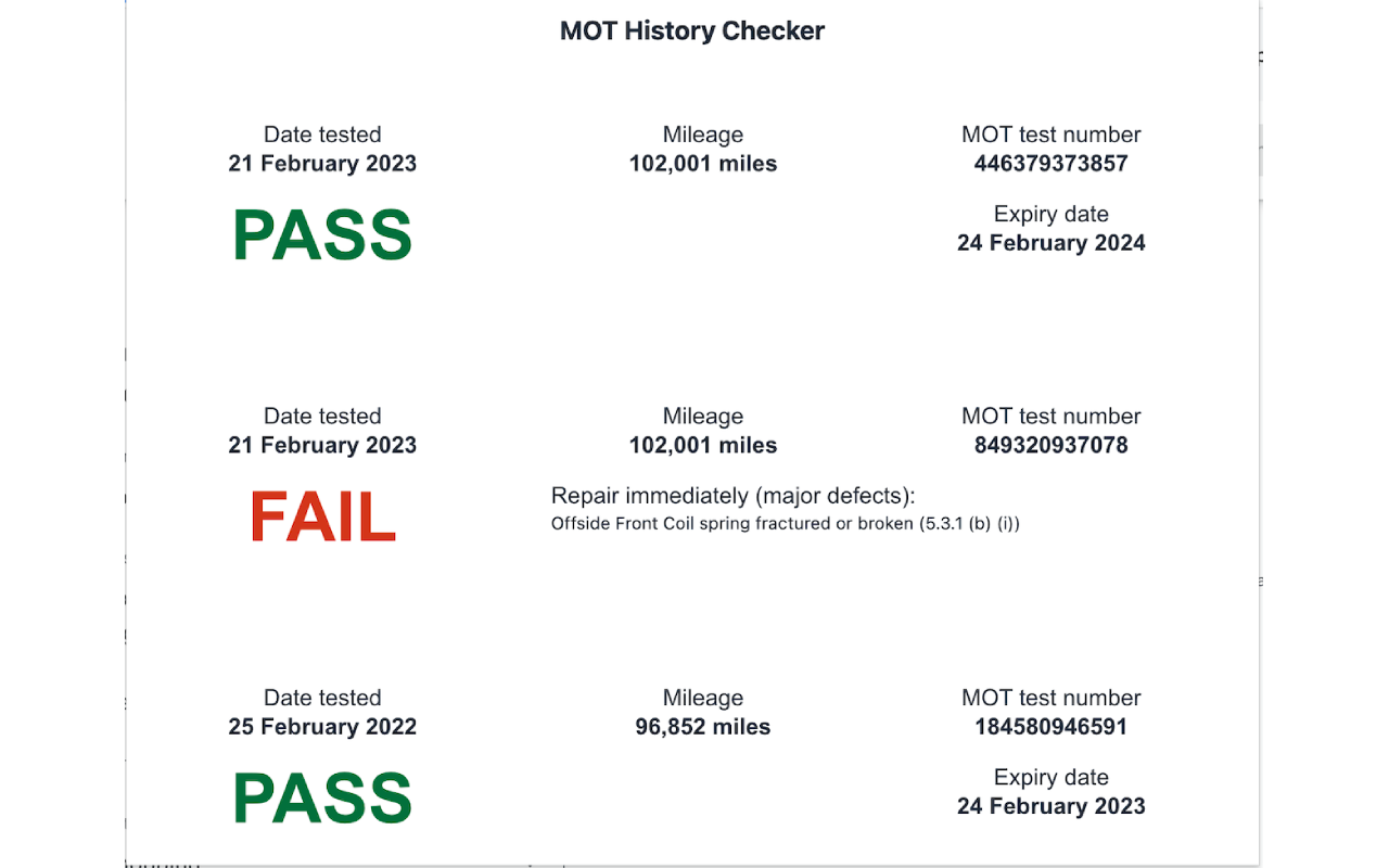 MOT History Checker chrome谷歌浏览器插件_扩展第1张截图