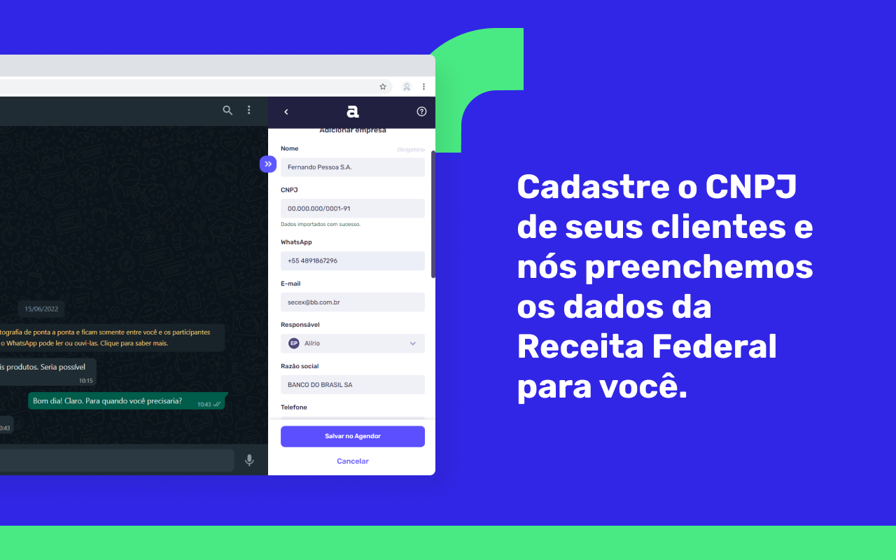 CRM de vendas para Whatsapp Web - via Agendor chrome谷歌浏览器插件_扩展第3张截图