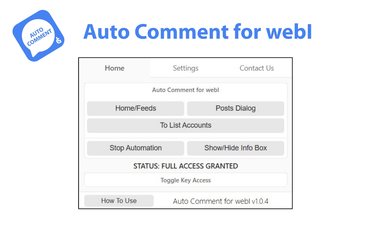 Auto Comment for webI chrome谷歌浏览器插件_扩展第1张截图