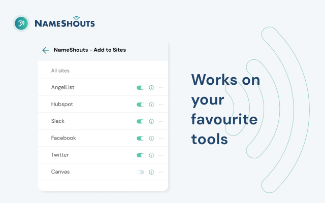 NameShouts - Name Pronunciation tool chrome谷歌浏览器插件_扩展第1张截图