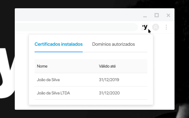 Assinatura Digital no Navegador - SyngularID chrome谷歌浏览器插件_扩展第1张截图