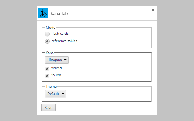 Kana Tab chrome谷歌浏览器插件_扩展第3张截图