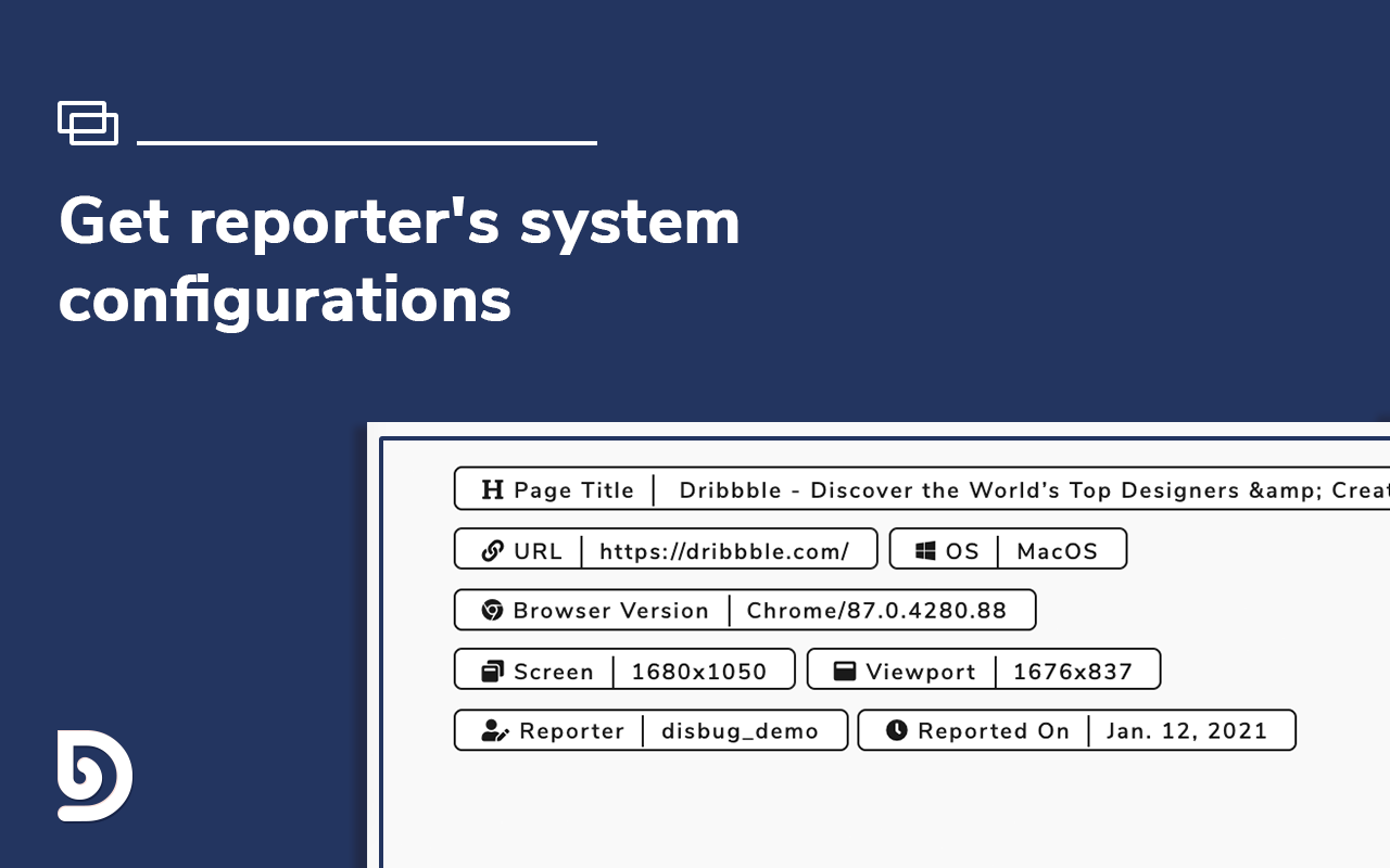 Disbug: Superior bug reporting chrome谷歌浏览器插件_扩展第1张截图