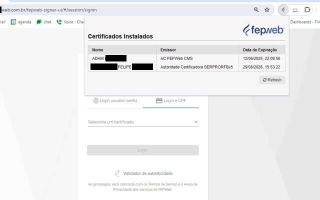 FEPWeb CMS Digital Signature Extension chrome谷歌浏览器插件_扩展第1张截图
