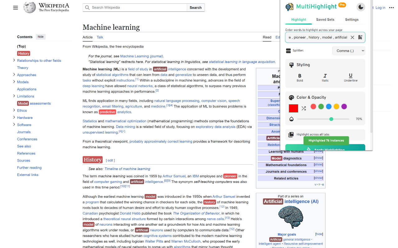 MultiHighlight chrome谷歌浏览器插件_扩展第3张截图