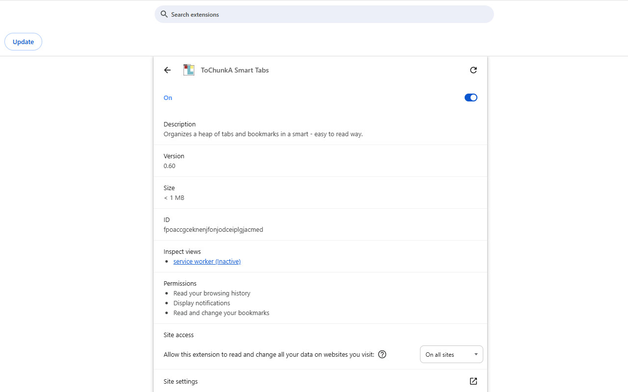ToChunkA Smart Tabs chrome谷歌浏览器插件_扩展第1张截图