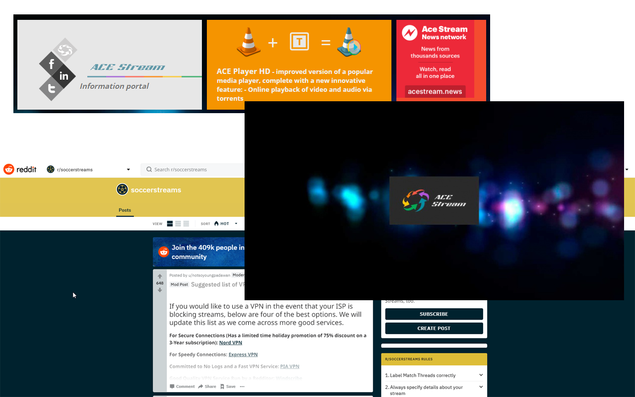 Soccer Streams AceStream Linker chrome谷歌浏览器插件_扩展第2张截图