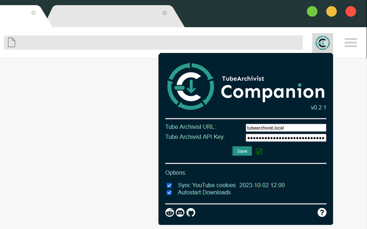 TubeArchivist Companion chrome谷歌浏览器插件_扩展第2张截图