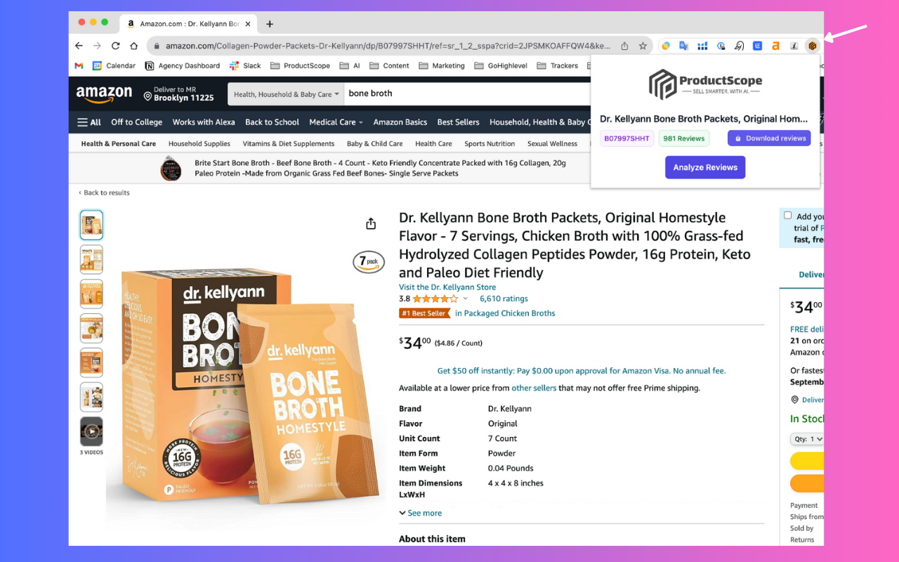 ChatGPT for Amazon from ProductScope AI chrome谷歌浏览器插件_扩展第4张截图