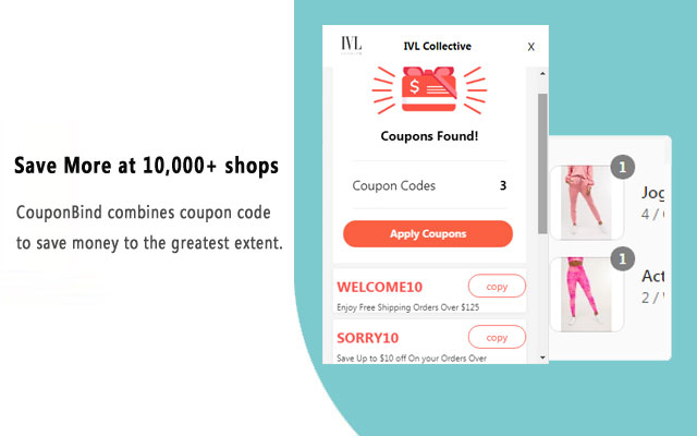 CouponBind - Automatic Coupon Finder chrome谷歌浏览器插件_扩展第3张截图