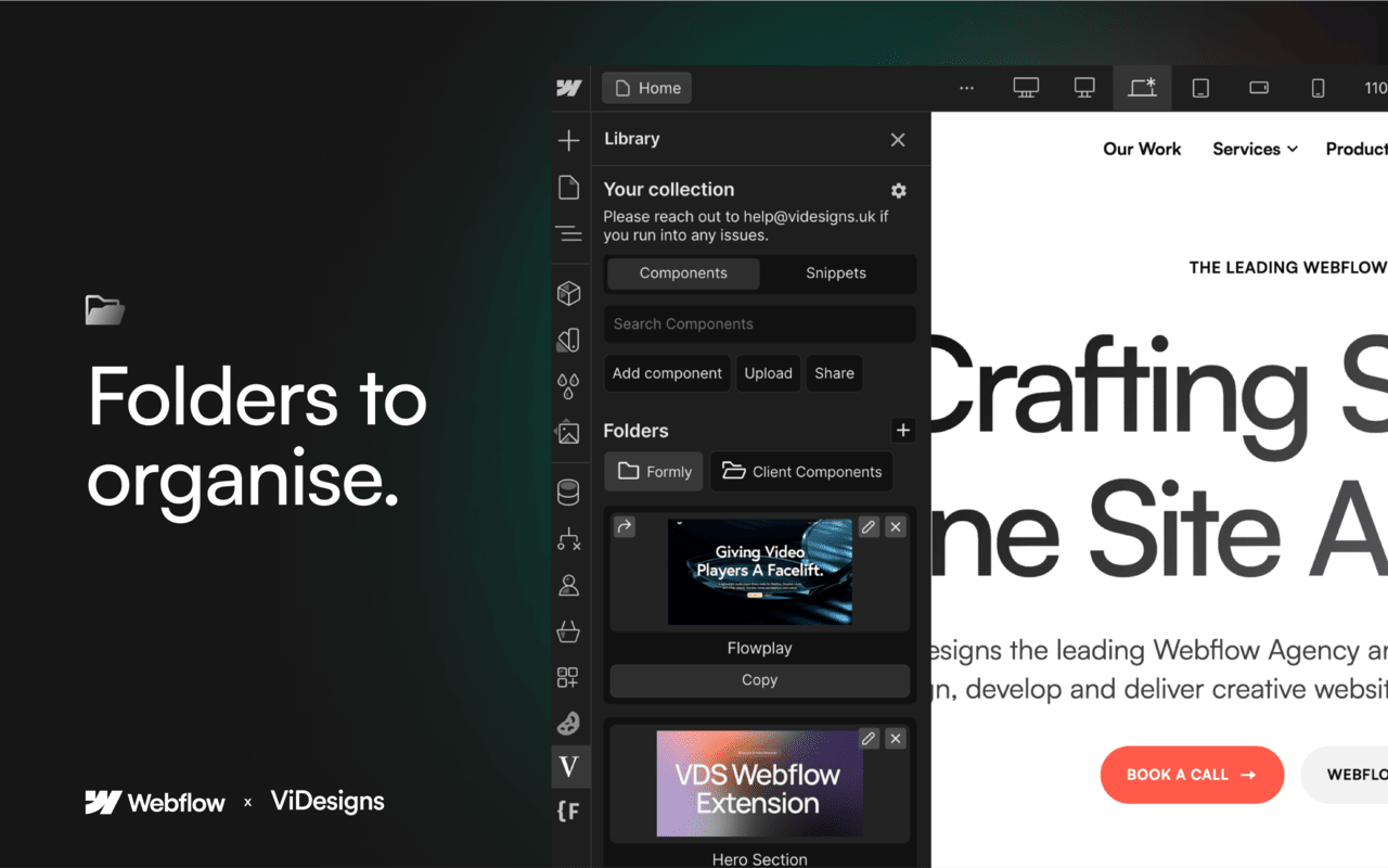 ViDesigns Extension for Webflow chrome谷歌浏览器插件_扩展第3张截图