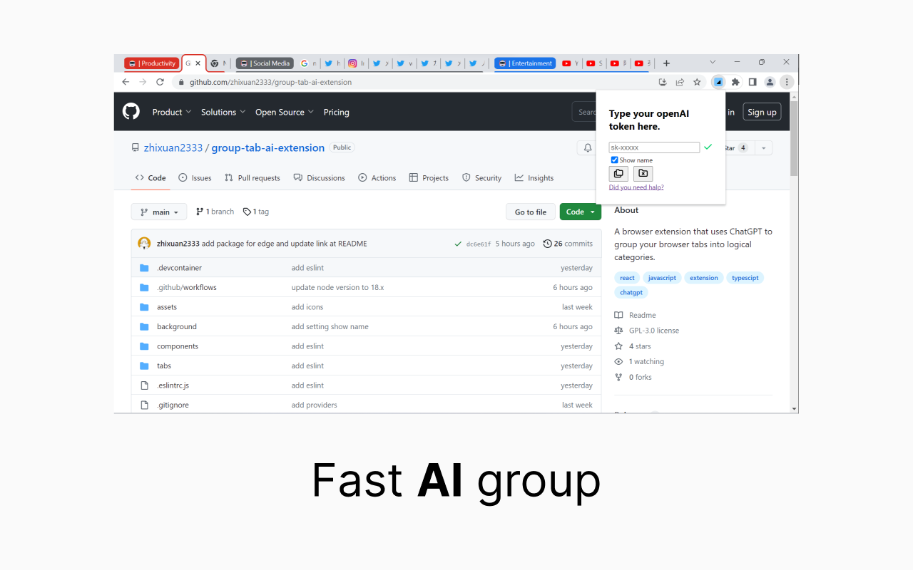 Group Tab AI extension chrome谷歌浏览器插件_扩展第2张截图