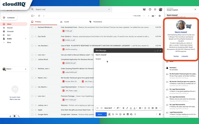 Copilot for Gmail™ by cloudHQ chrome谷歌浏览器插件_扩展第1张截图