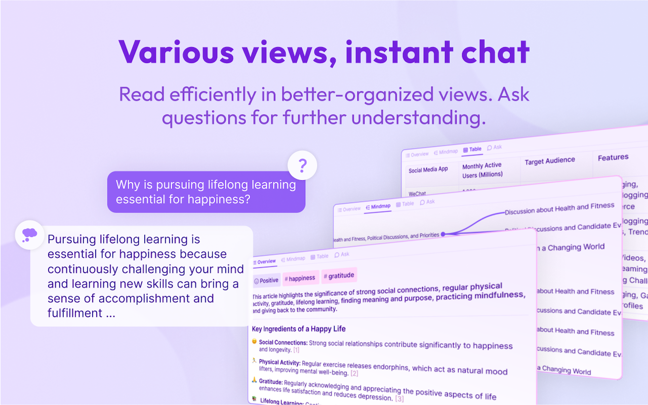 Briefy: AI summarizer with visual views for webpages, YouTube, PDFs chrome谷歌浏览器插件_扩展第2张截图