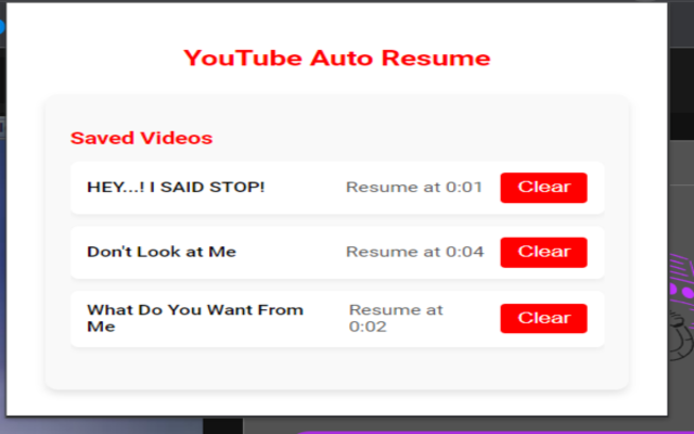 YouTube Auto-Resume chrome谷歌浏览器插件_扩展第1张截图