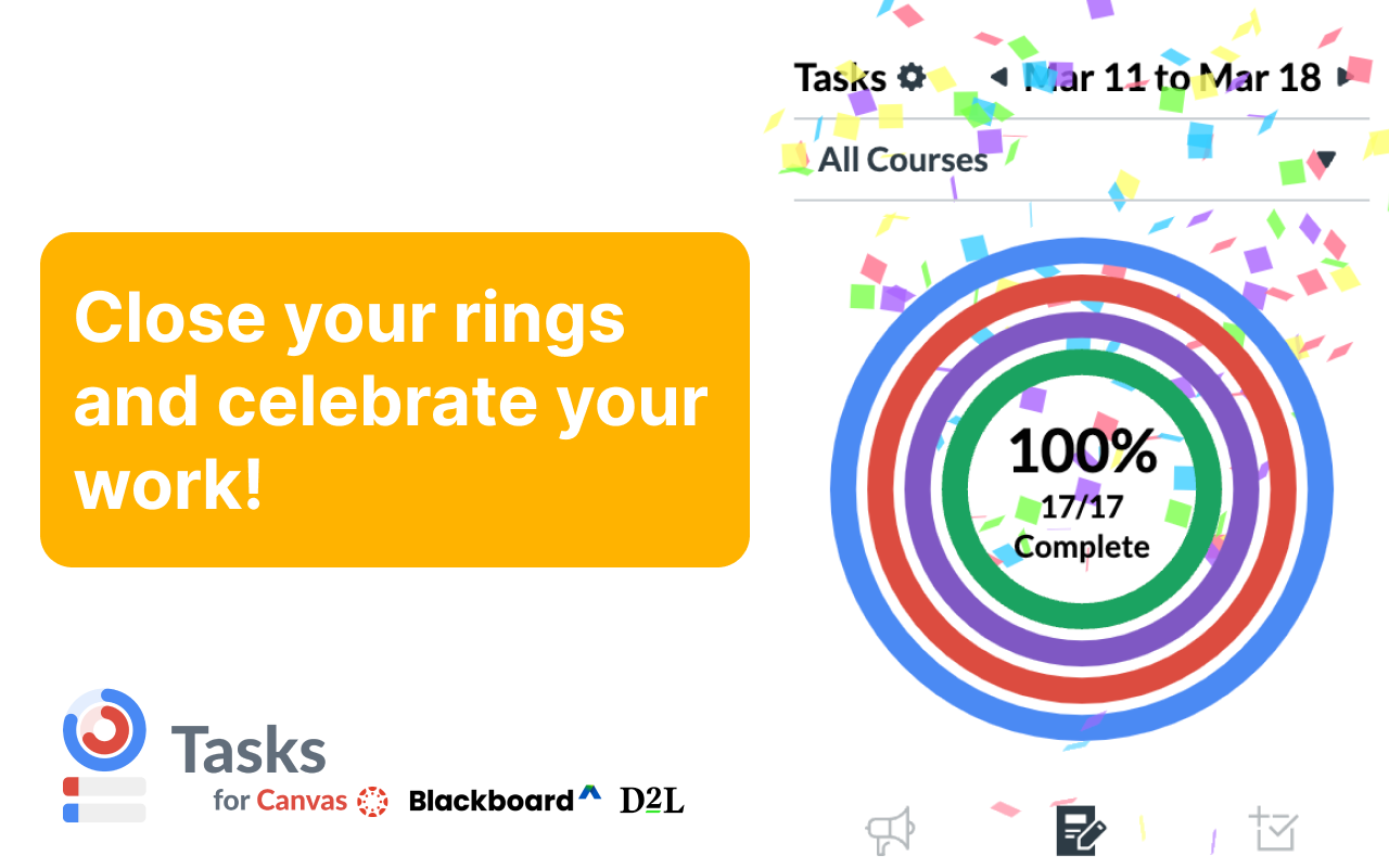 Tasks for Canvas – now supporting Blackboard, D2L Brightspace chrome谷歌浏览器插件_扩展第3张截图