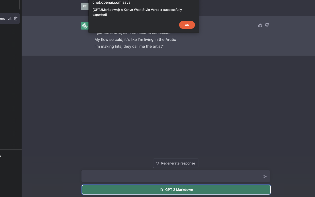 GPT2Markdown chrome谷歌浏览器插件_扩展第3张截图