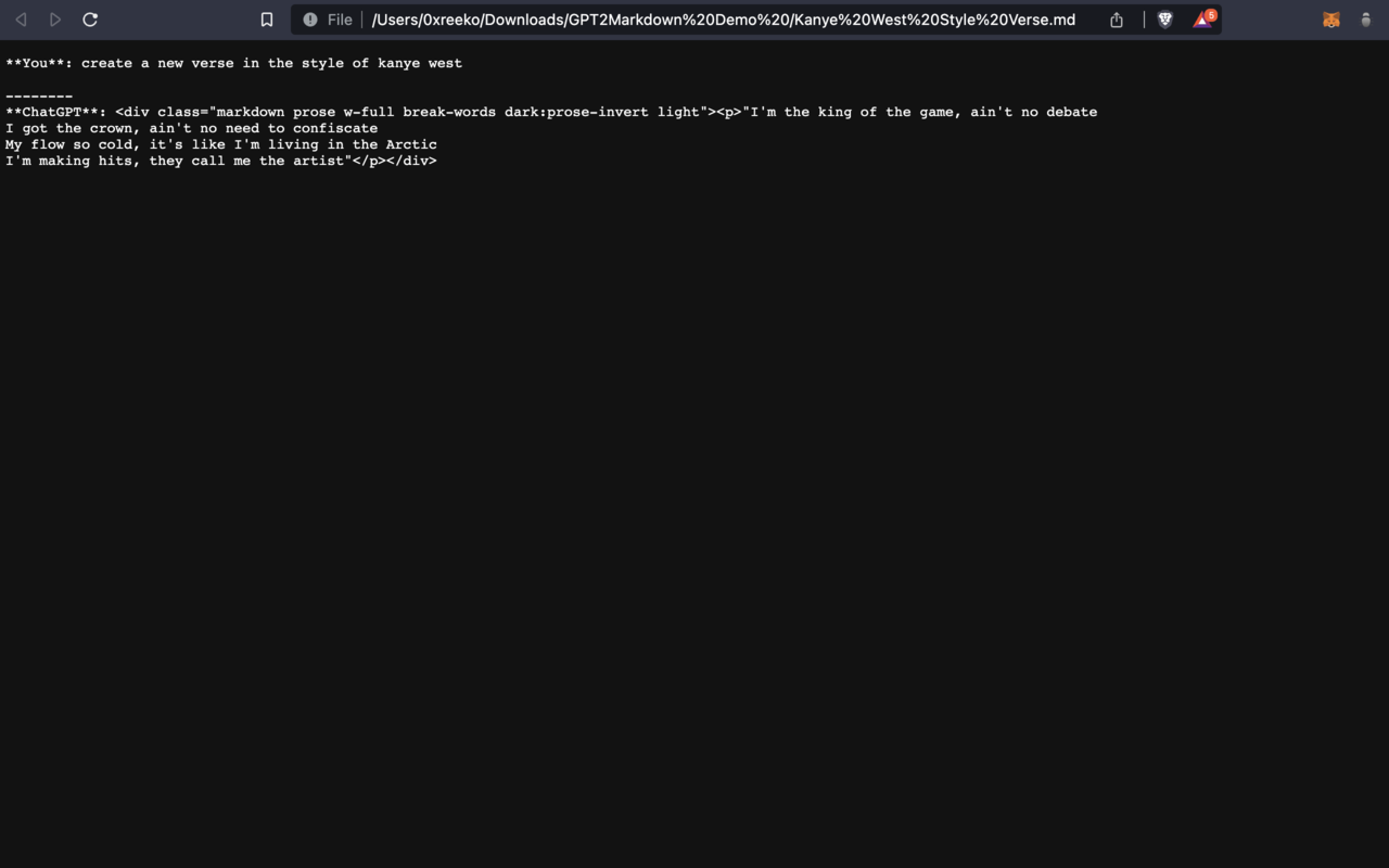 GPT2Markdown chrome谷歌浏览器插件_扩展第4张截图