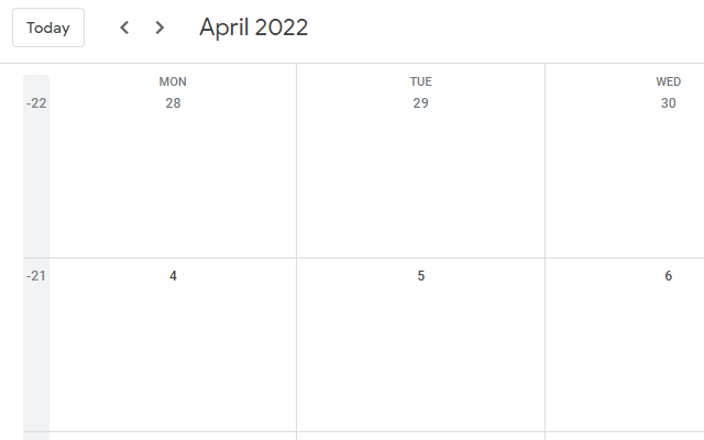 Custom Week Number - Google Calendar chrome谷歌浏览器插件_扩展第2张截图