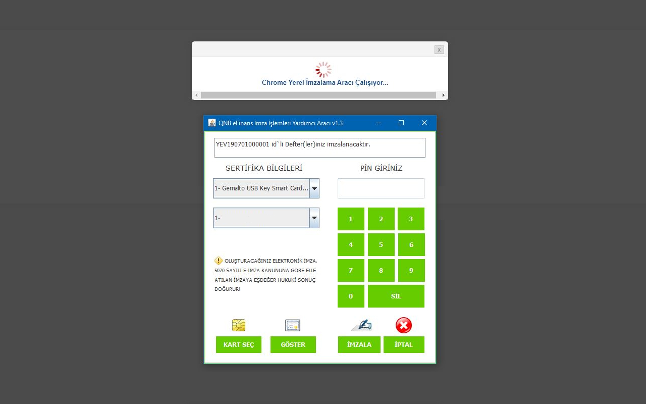 QNB eSolutions İmza İşlemleri Yardımcı Eklentisi chrome谷歌浏览器插件_扩展第1张截图