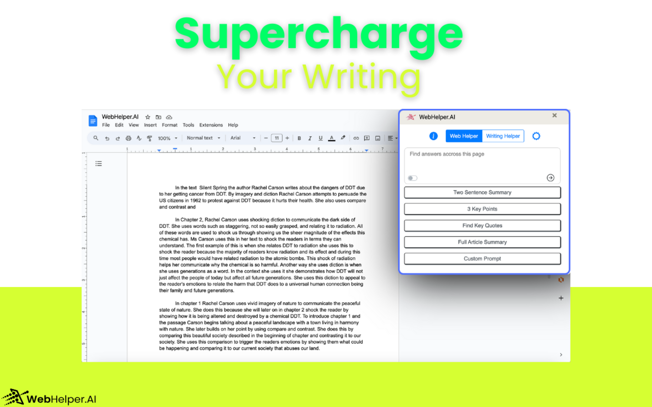 WebHelper.AI chrome谷歌浏览器插件_扩展第2张截图