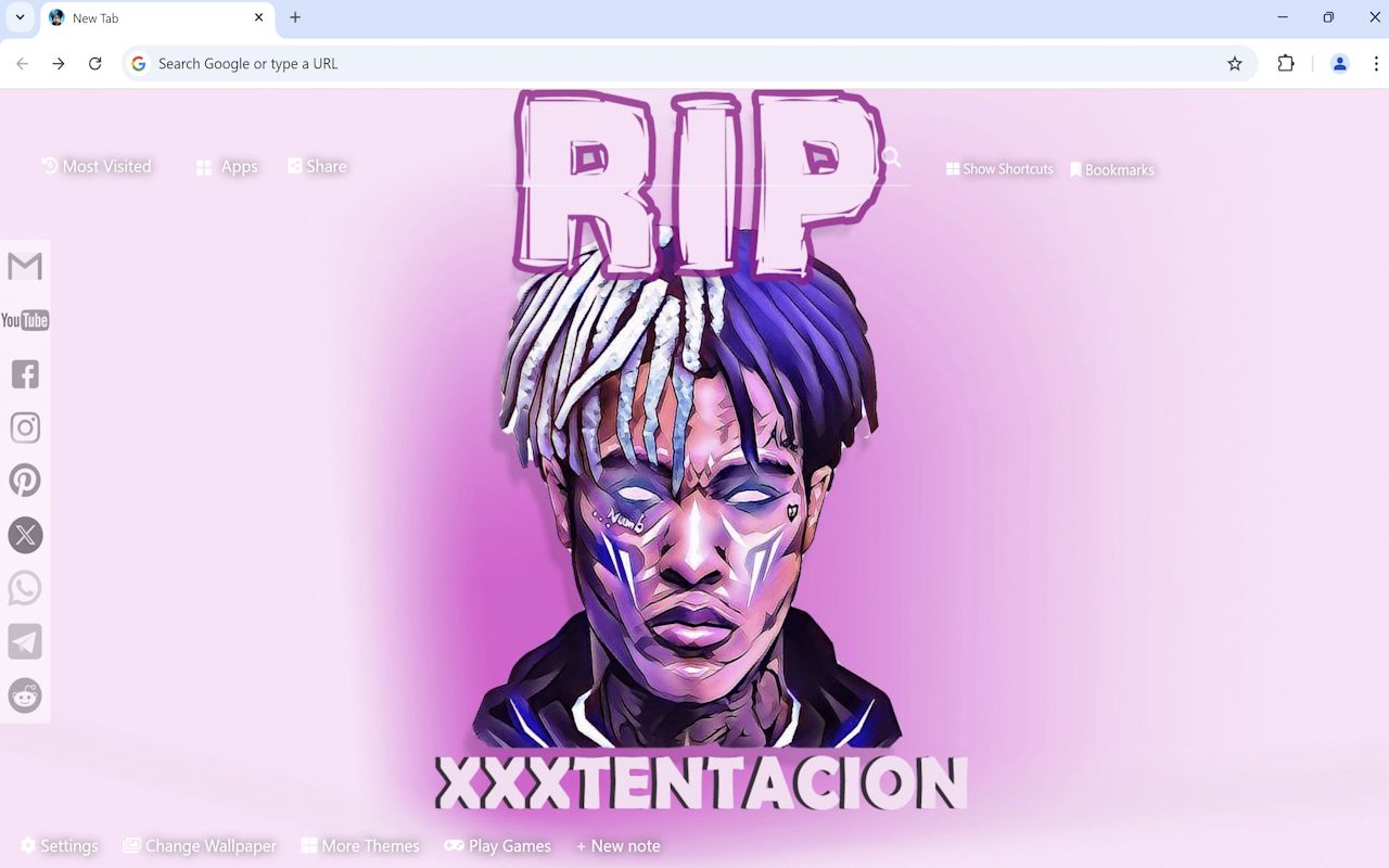 XXXTentacion Wallpaper chrome谷歌浏览器插件_扩展第1张截图