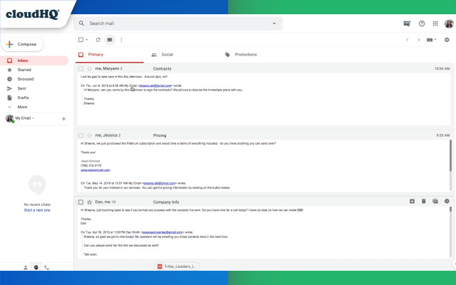 Gmail Message Preview by cloudHQ chrome谷歌浏览器插件_扩展第4张截图