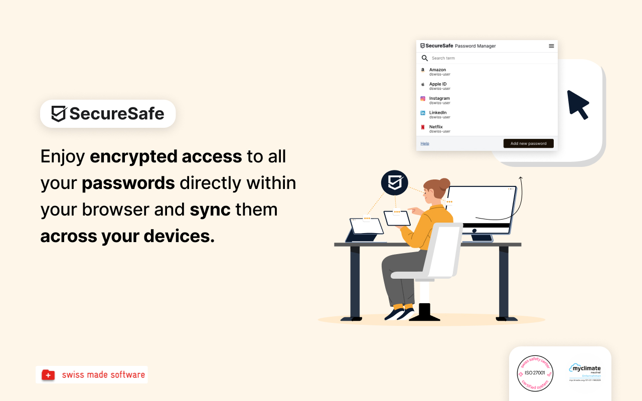 SecureSafe Password Manager chrome谷歌浏览器插件_扩展第1张截图