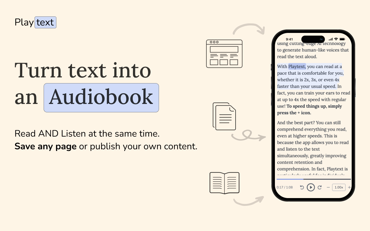 Playtext — Text to Speech chrome谷歌浏览器插件_扩展第1张截图