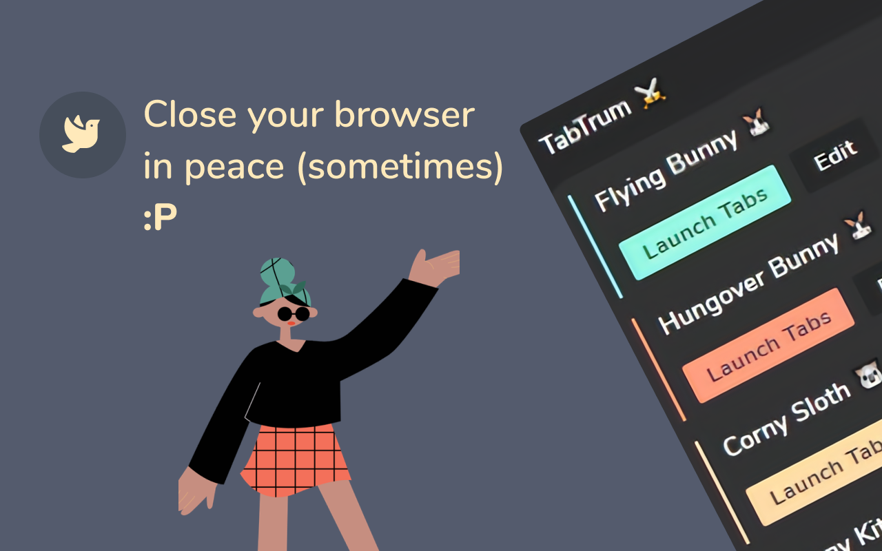 TabTrum chrome谷歌浏览器插件_扩展第1张截图