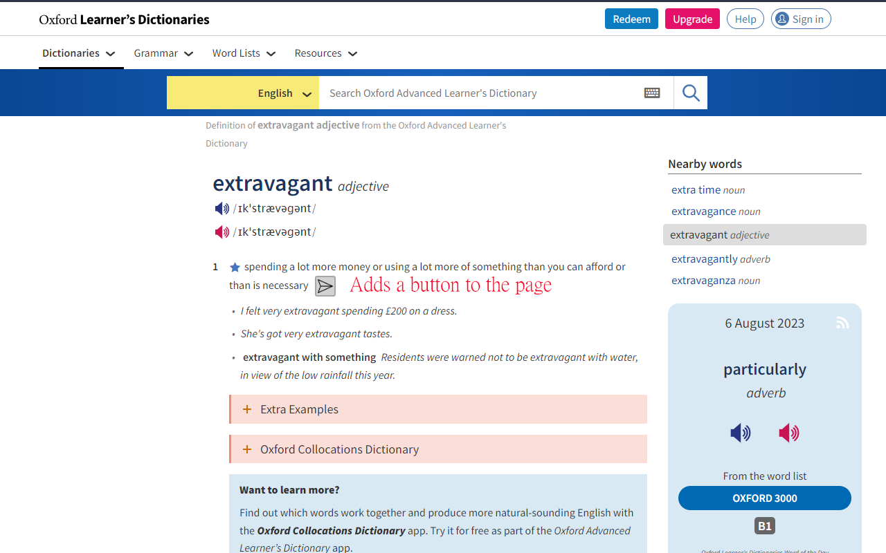 Dictionary to Notion chrome谷歌浏览器插件_扩展第2张截图
