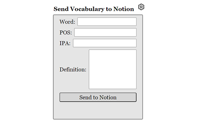 Dictionary to Notion chrome谷歌浏览器插件_扩展第3张截图
