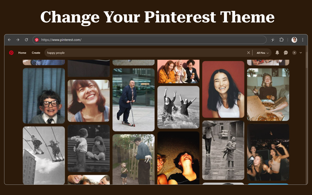 Pinterest Dark Mode - Pinterest 暗黑模式 chrome谷歌浏览器插件_扩展第1张截图