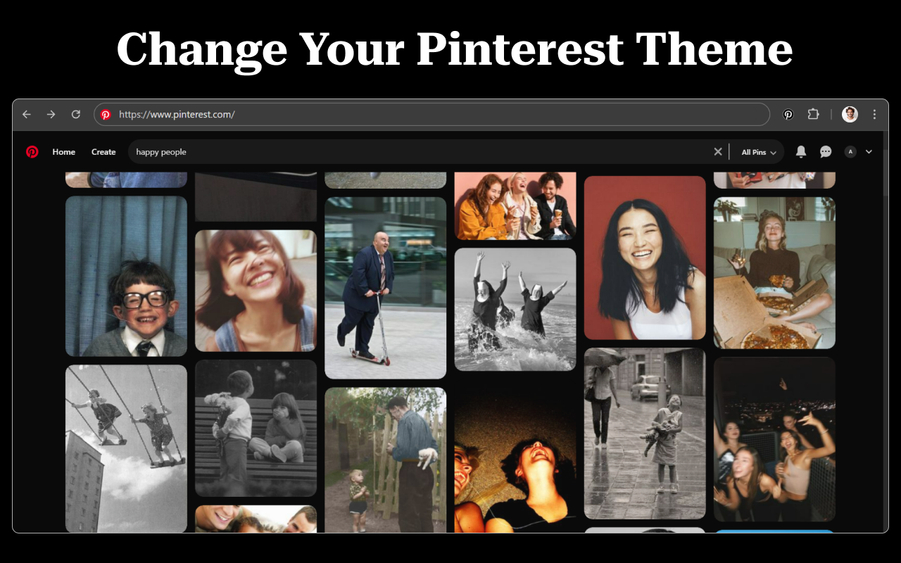 Pinterest Dark Mode - Pinterest 暗黑模式 chrome谷歌浏览器插件_扩展第2张截图
