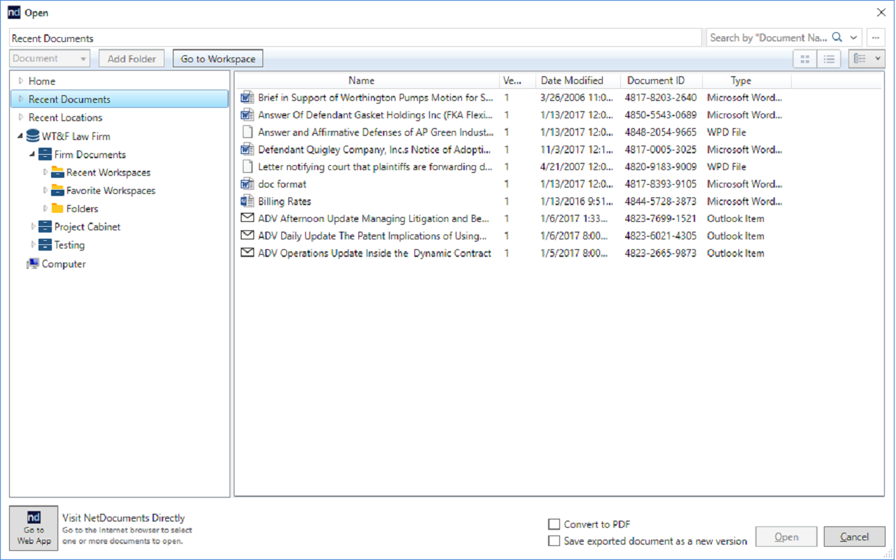NetDocuments chrome谷歌浏览器插件_扩展第3张截图