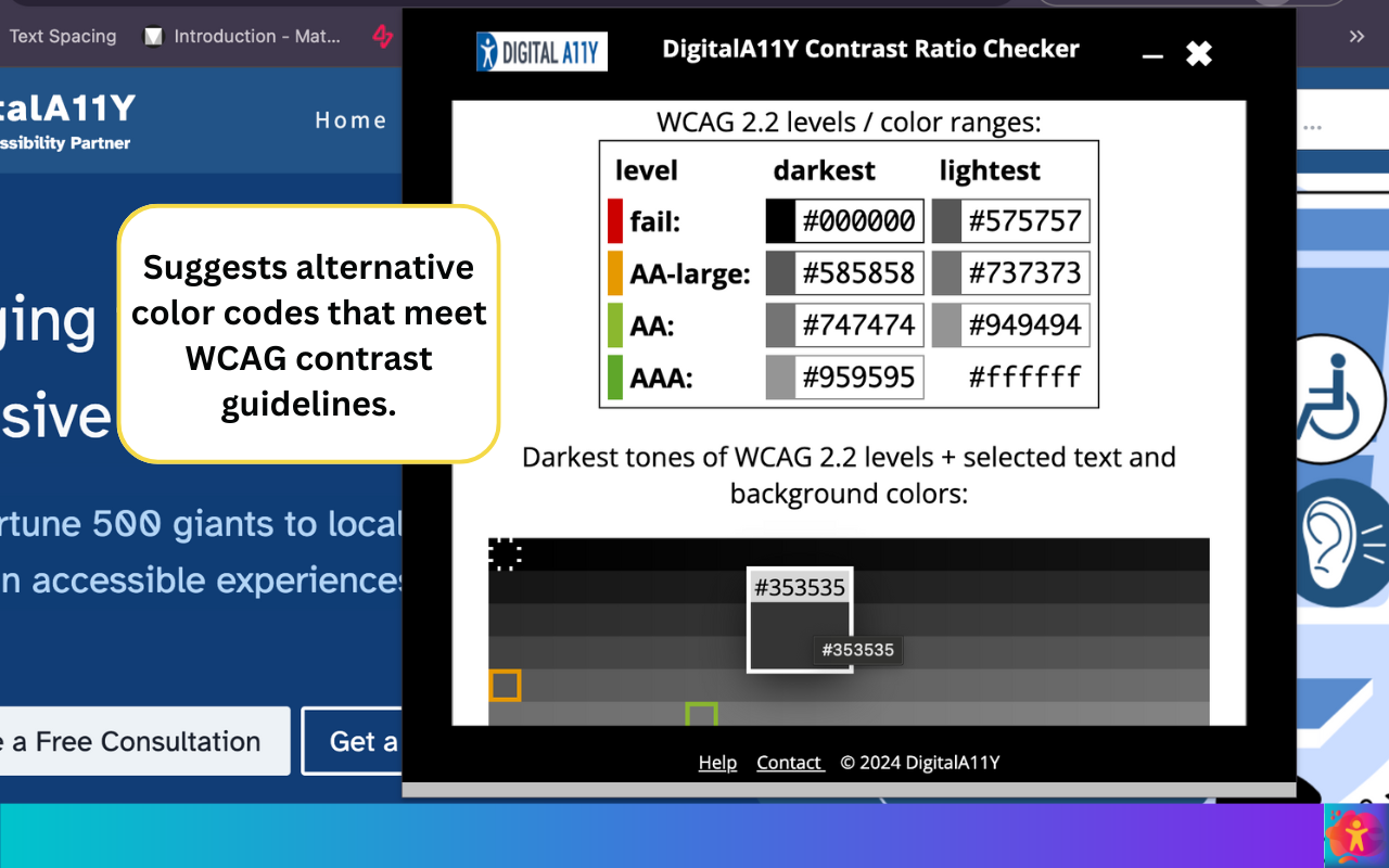 Color Contrast Checker by DigitalA11Y chrome谷歌浏览器插件_扩展第1张截图