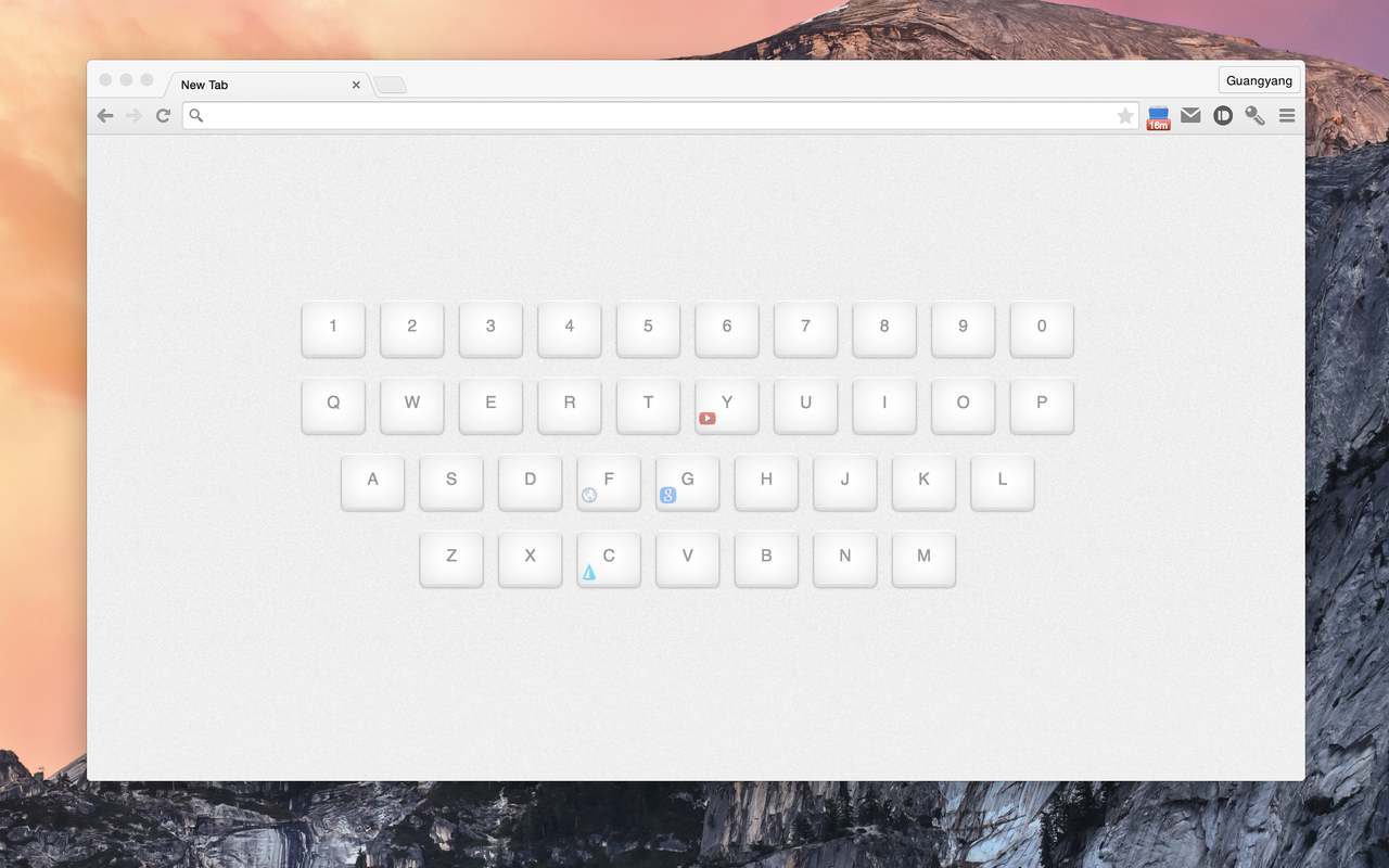 Keyboard Start Page chrome谷歌浏览器插件_扩展第1张截图