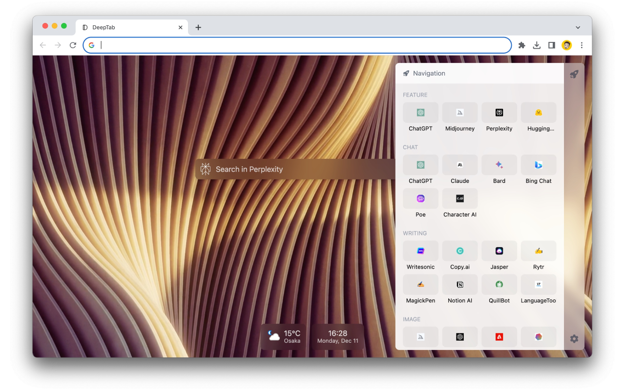 DeepTab chrome谷歌浏览器插件_扩展第3张截图