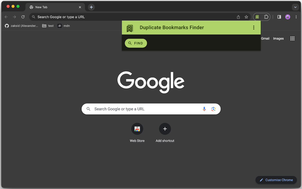 Duplicate Bookmarks Finder chrome谷歌浏览器插件_扩展第2张截图